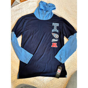 Tennessee‎ Titans Boy's Hooded Dri Fit Shirt Size XL 18/20